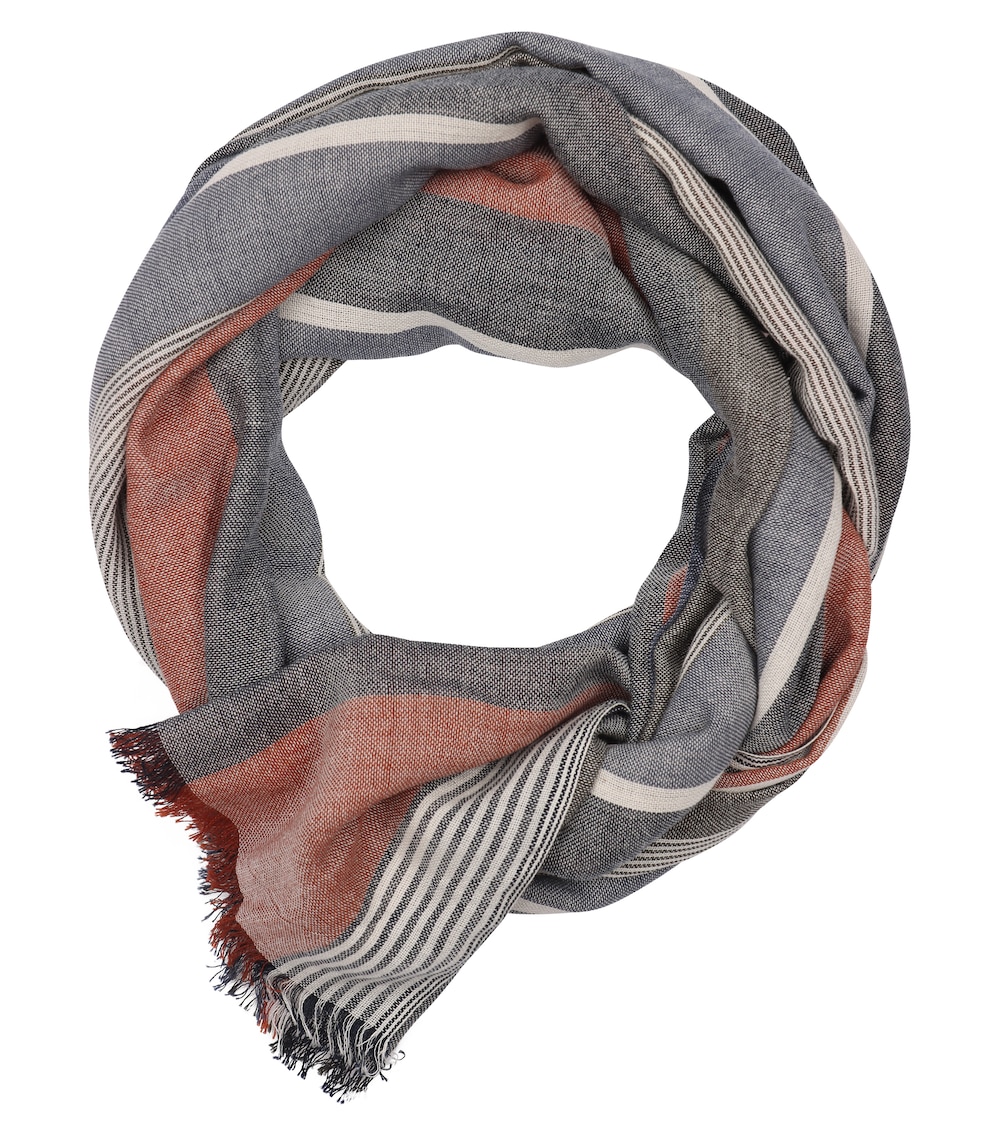 Große Größen Schal uni, Herren, rot, Größe: One Size, Baumwolle, Happy Size DE Men von CASAMODA