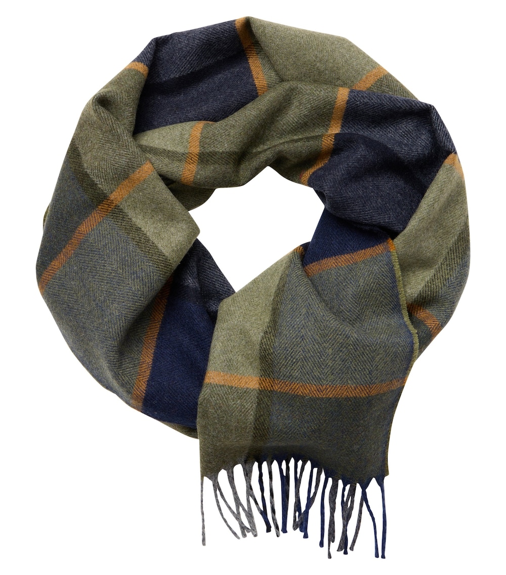 Große Größen Schal uni, Herren, türkis, Größe: One Size, Polyester/Synthetische Fasern/Wolle, Happy Size DE Men von CASAMODA