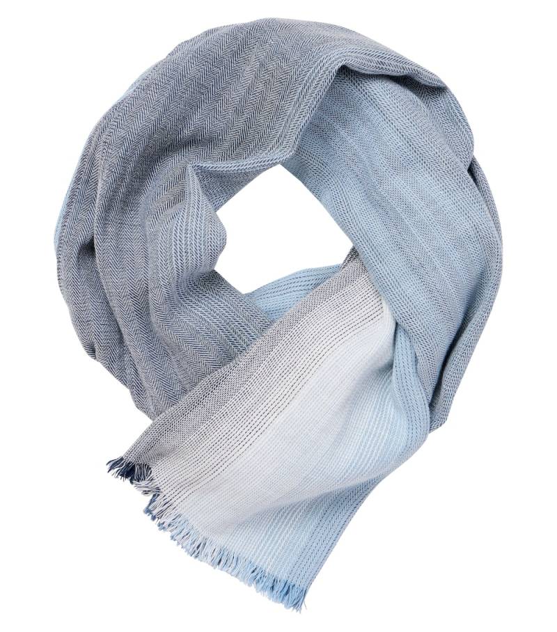 Große Größen Schal uni, Herren, blau, Größe: One Size, Baumwolle, Happy Size DE Men von CASAMODA