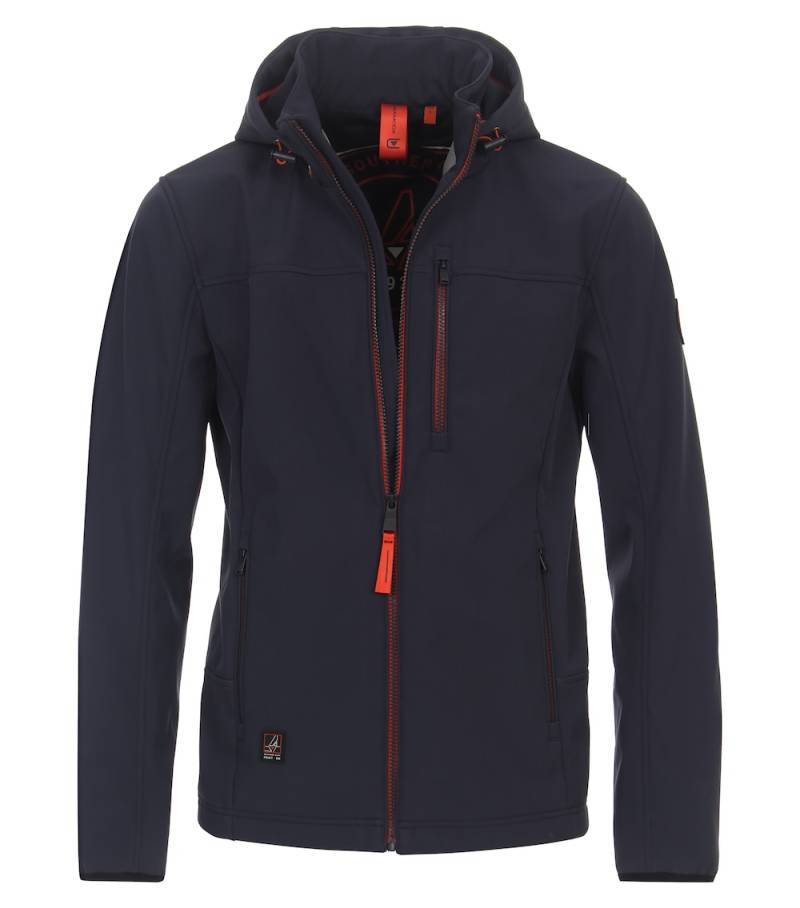 Große Größen Softshelljacke uni, Herren, grau, Größe: L, Polyester, Happy Size DE Men von CASAMODA