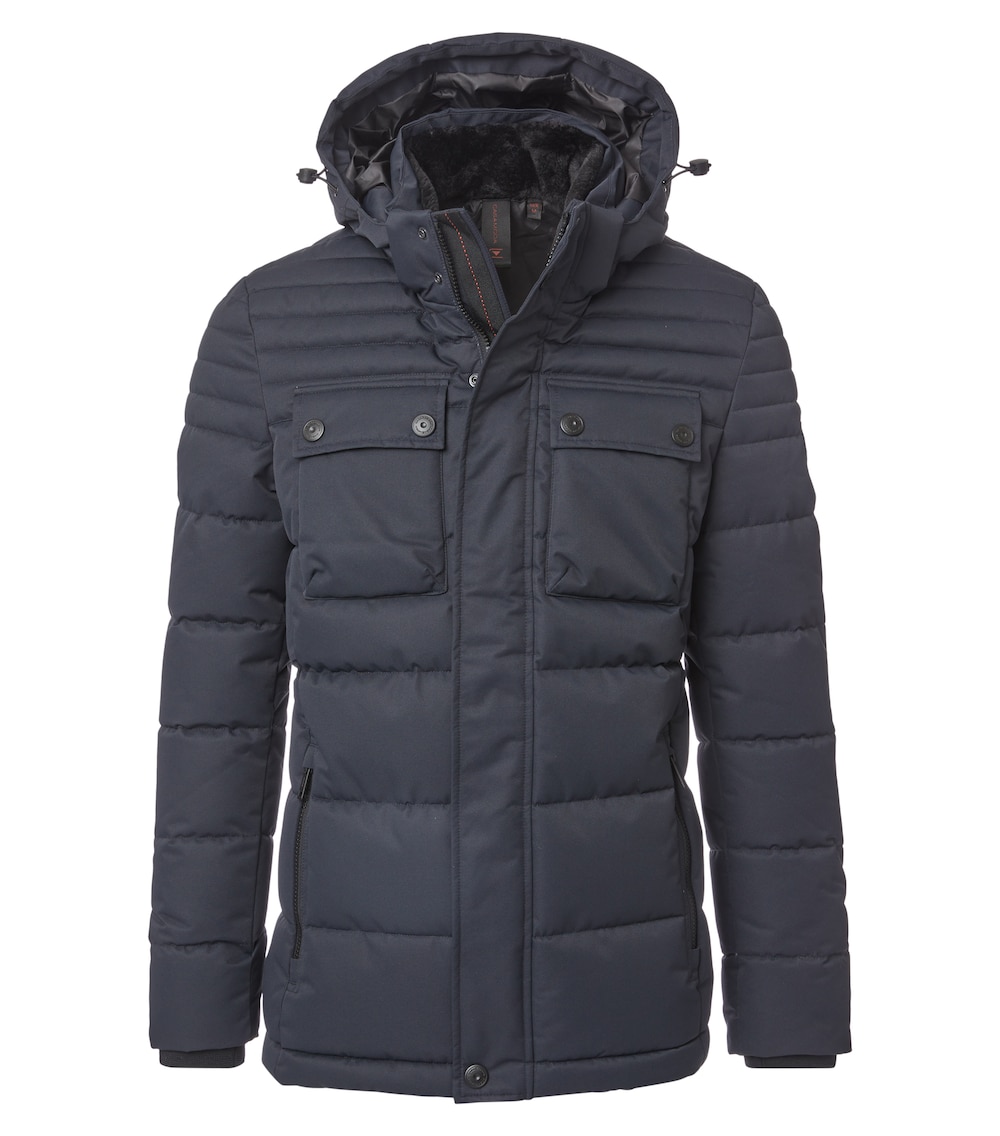 Große Größen Steppjacke uni, Herren, blau, Größe: 5XL, Polyester, Happy Size Men von CASAMODA