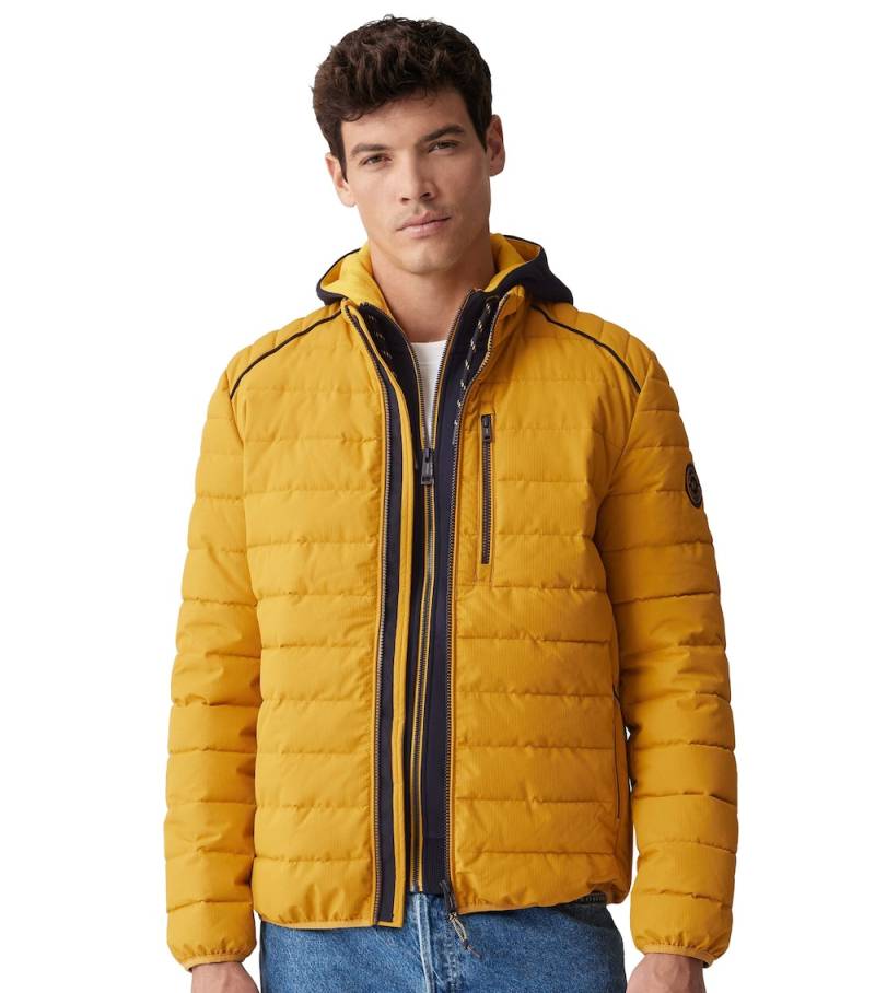 Große Größen Steppjacke uni, Herren, gelb, Größe: 5XL, Polyester, Happy Size DE Men von CASAMODA