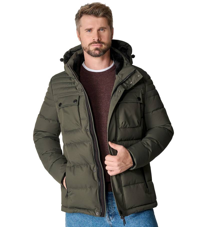 Große Größen Steppjacke uni, Herren, türkis, Größe: XXL, Polyester, Happy Size DE Men von CASAMODA