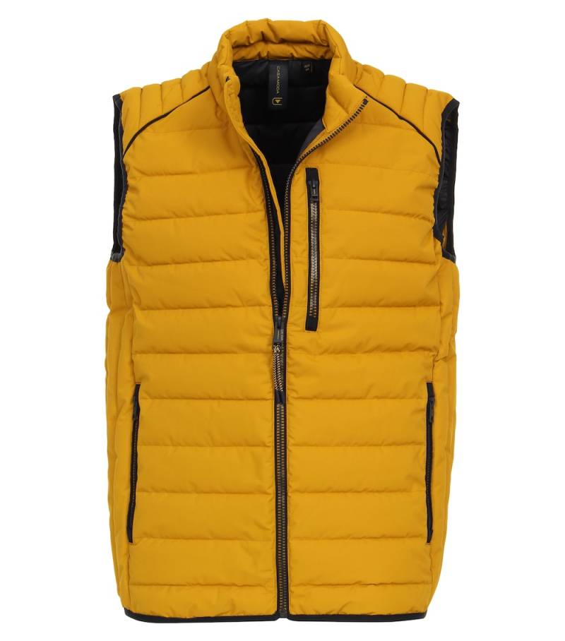 Große Größen Steppweste uni, Herren, gelb, Größe: XL, Polyester, Happy Size DE Men von CASAMODA
