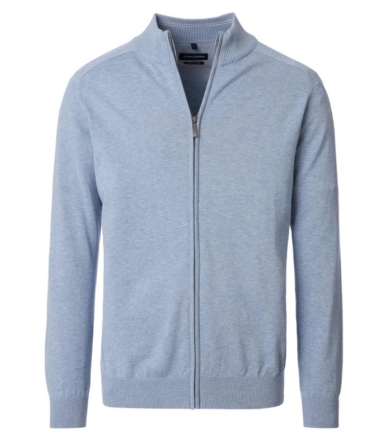 Große Größen Strickjacke uni, Herren, blau, Größe: 4XL, Happy Size DE Men von CASAMODA