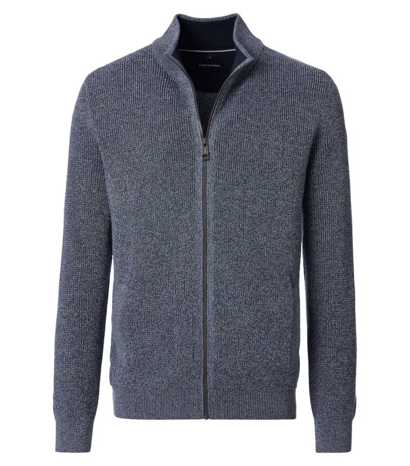 Große Größen Strickjacke uni, Herren, blau, Größe: XL, Baumwolle/Synthetische Fasern, Happy Size DE Men von CASAMODA