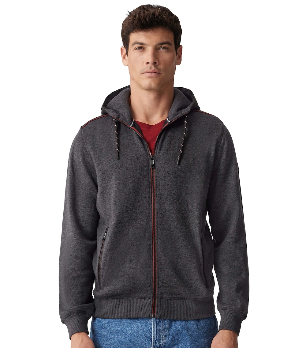Große Größen Sweatjacke uni, Herren, schwarz, Größe: XL, Baumwolle/Polyester, Happy Size DE Men Große Größen Sweatjacke uni, Herren, schwarz, Größe: XL, Baumwolle/Polyester, Happy Size DE Men von CASAMODA