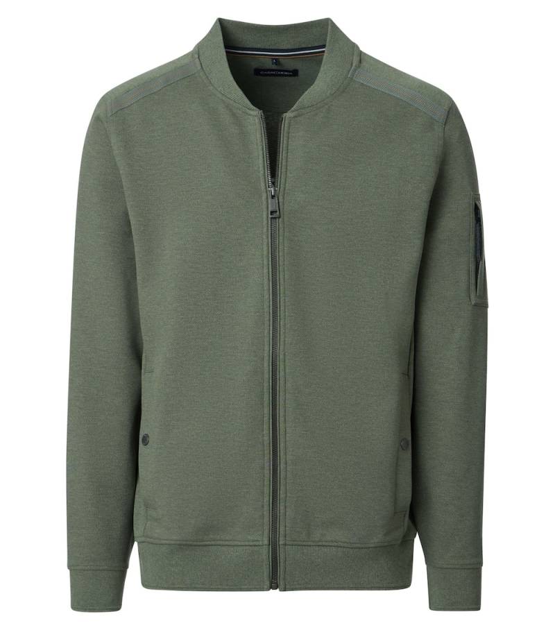 Große Größen Sweatjacke uni, Herren, türkis, Größe: 4XL, Baumwolle/Polyester, Happy Size DE Men von CASAMODA
