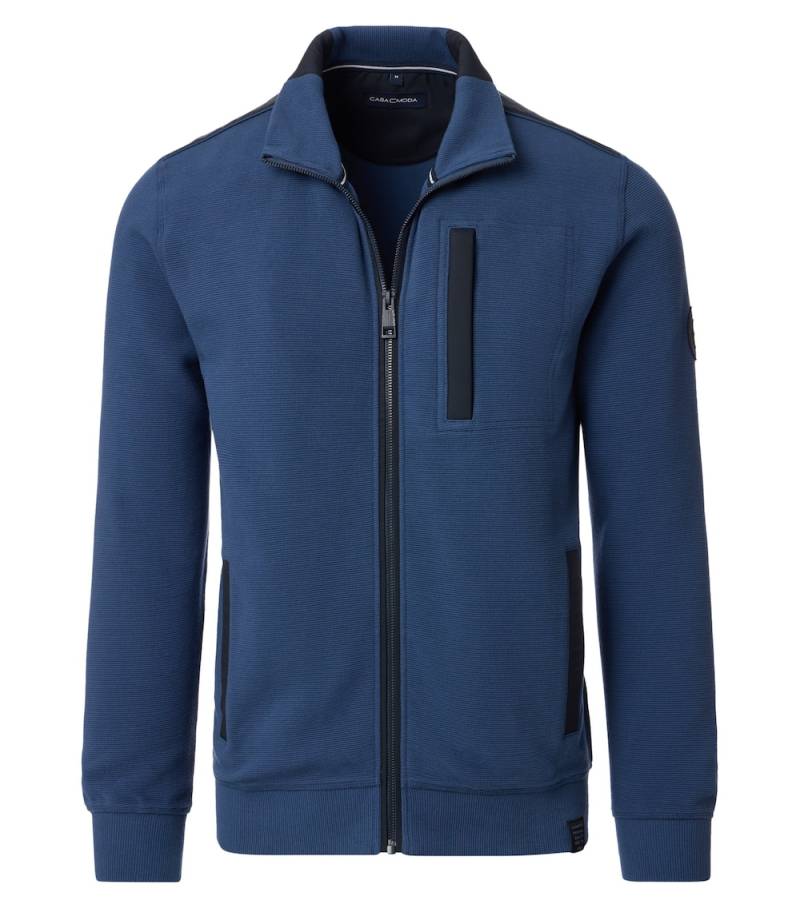 Große Größen Sweatjacke uni, Herren, türkis, Größe: 6XL, Baumwolle, Happy Size DE Men von CASAMODA