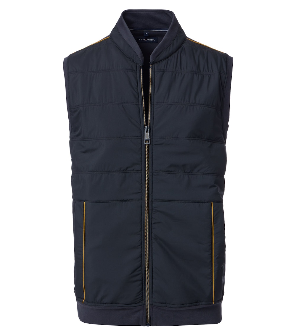 Große Größen Sweatweste uni, Herren, grau, Größe: XL, Baumwolle/Polyester, Happy Size DE Men von CASAMODA