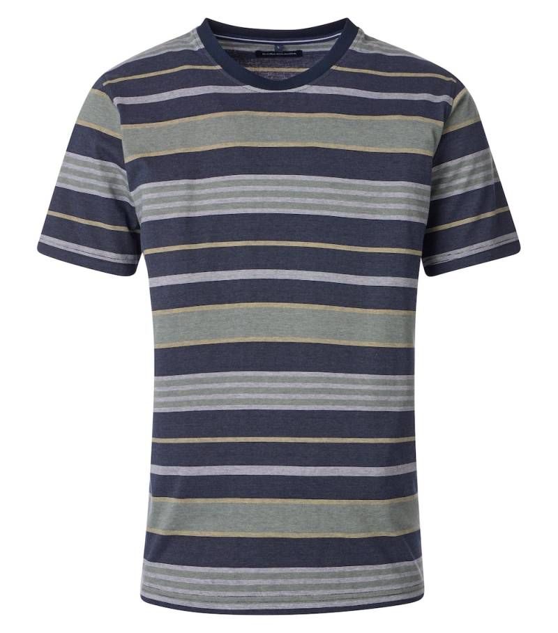 Große Größen T-Shirt gestreift, Herren, türkis, Größe: 4XL, Baumwolle, Happy Size DE Men von CASAMODA