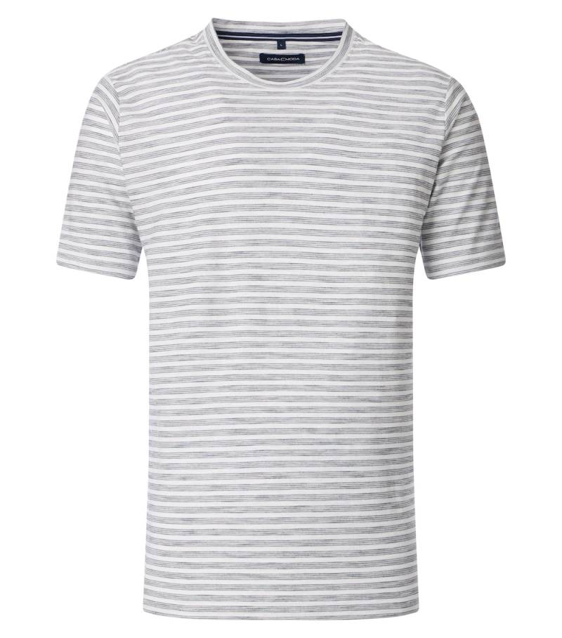 Große Größen T-Shirt gestreift, Herren, weiß, Größe: 5XL, Baumwolle, Happy Size DE Men Große Größen T-Shirt gestreift, Herren, weiß, Größe: 5XL, Baumwolle, Happy Size DE Men von CASAMODA