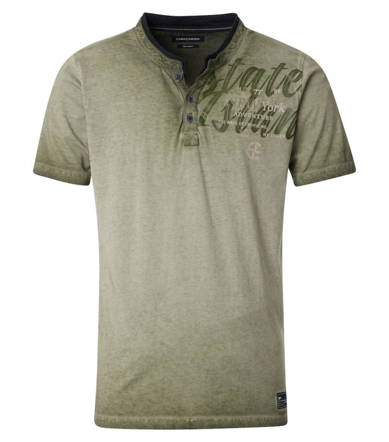 Große Größen T-Shirt uni, Herren, türkis, Größe: L, Baumwolle, Happy Size DE Men von CASAMODA