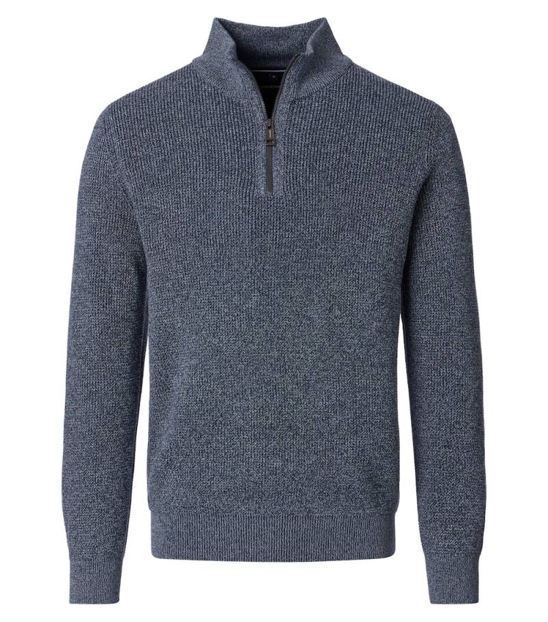 Große Größen Troyer uni, Herren, blau, Größe: XL, Baumwolle/Synthetische Fasern, Happy Size DE Men von CASAMODA