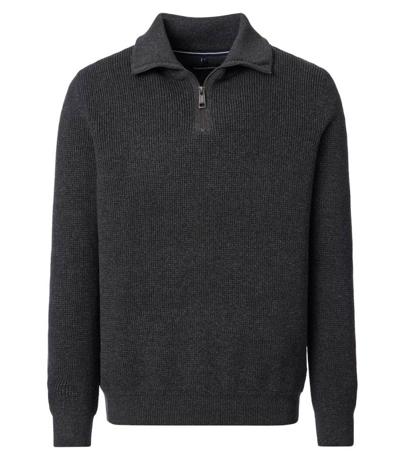 Große Größen Troyer uni, Herren, braun, Größe: 4XL, Baumwolle/Synthetische Fasern, Happy Size DE Men von CASAMODA