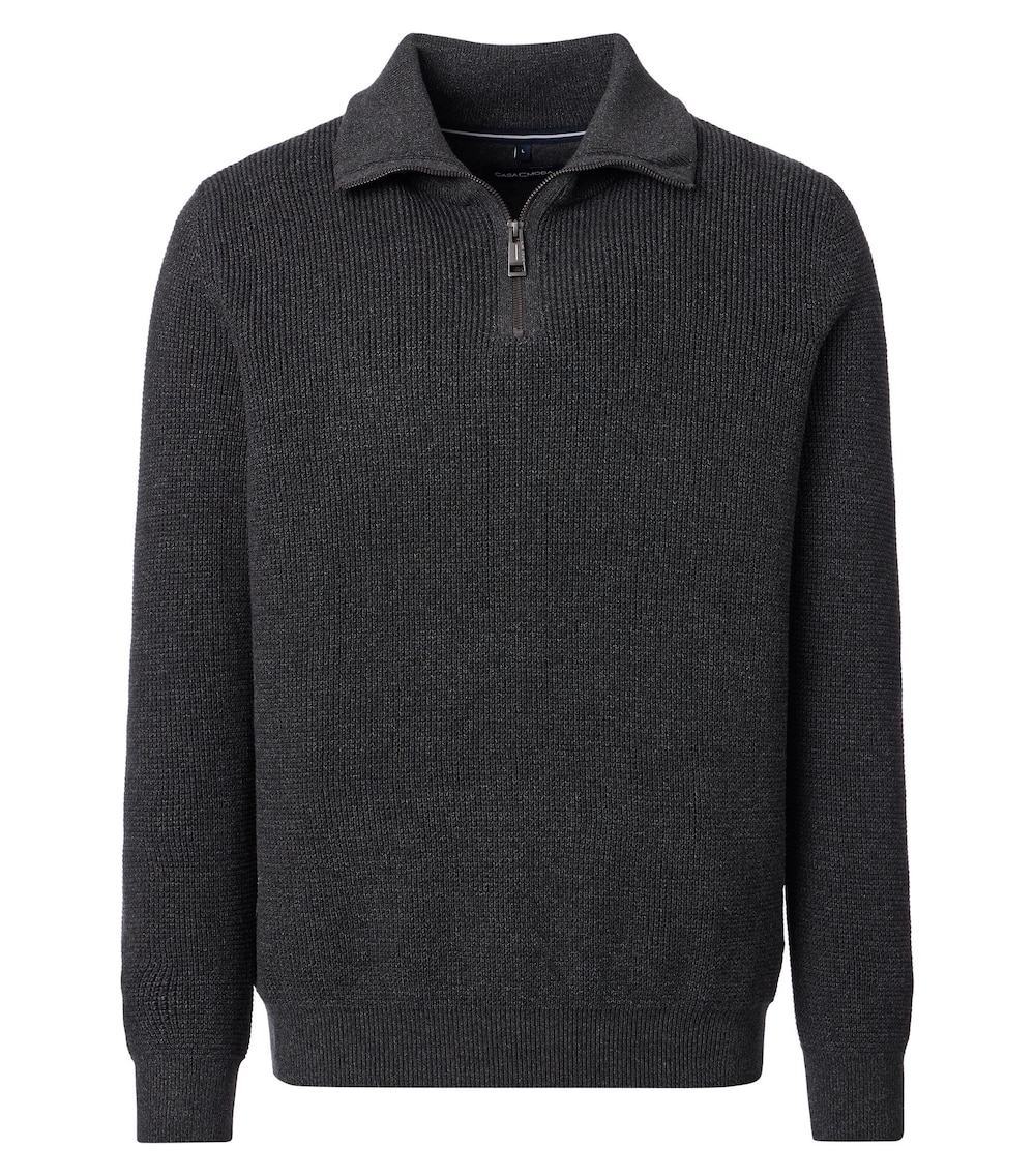 Große Größen Troyer uni, Herren, braun, Größe: 5XL, Baumwolle/Synthetische Fasern, Happy Size DE Men von CASAMODA