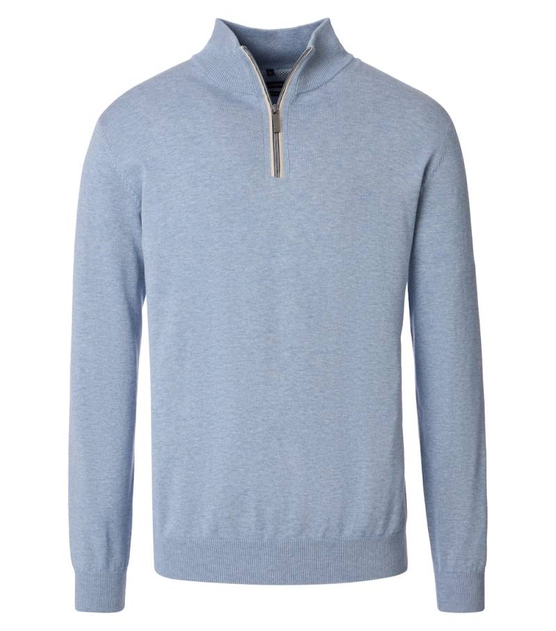 Große Größen Troyer uni, Herren, blau, Größe: L, Baumwolle, Happy Size DE Men von CASAMODA