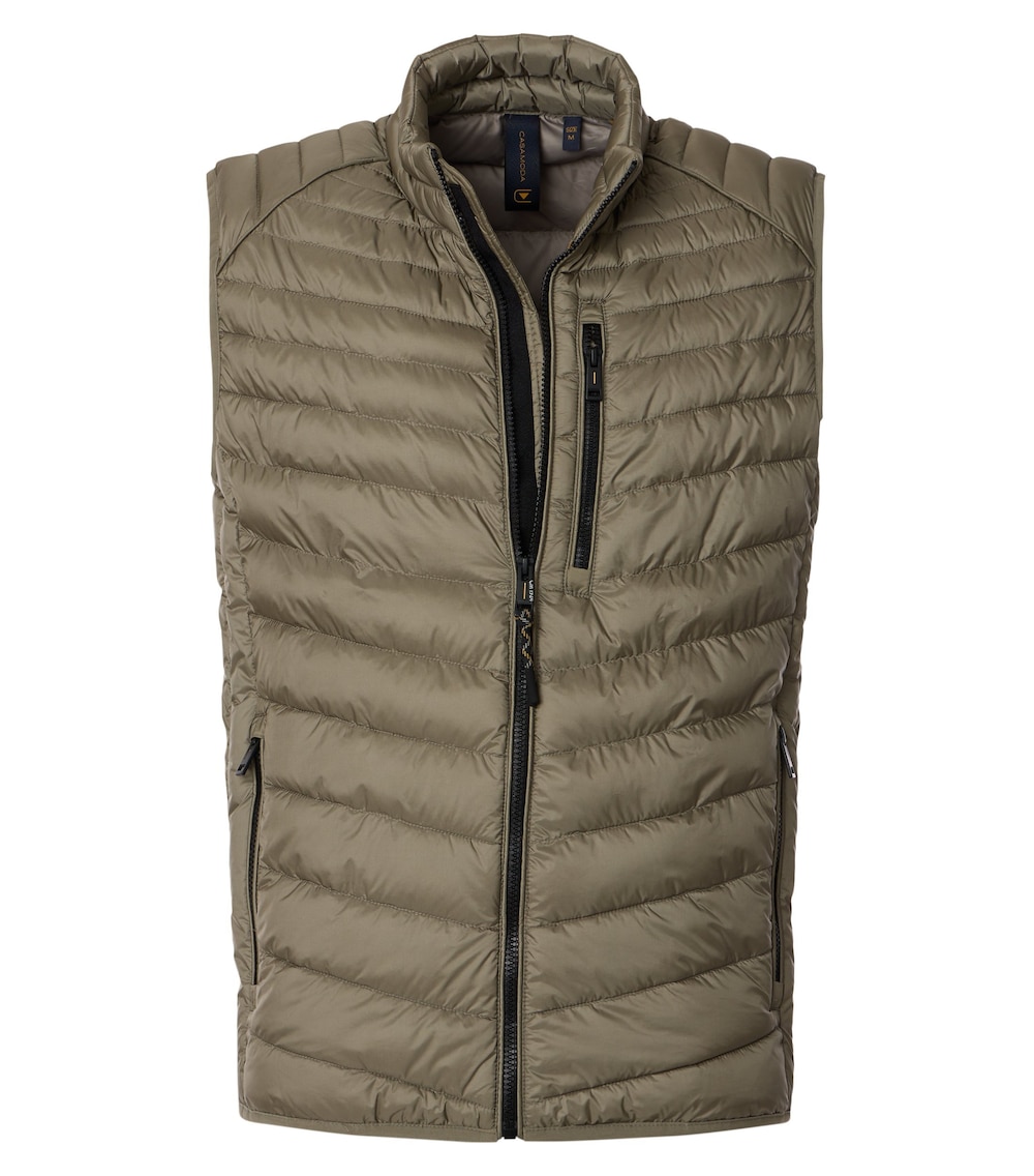 Große Größen Weste uni, Herren, braun, Größe: L, Synthetische Fasern, Happy Size DE Men von CASAMODA