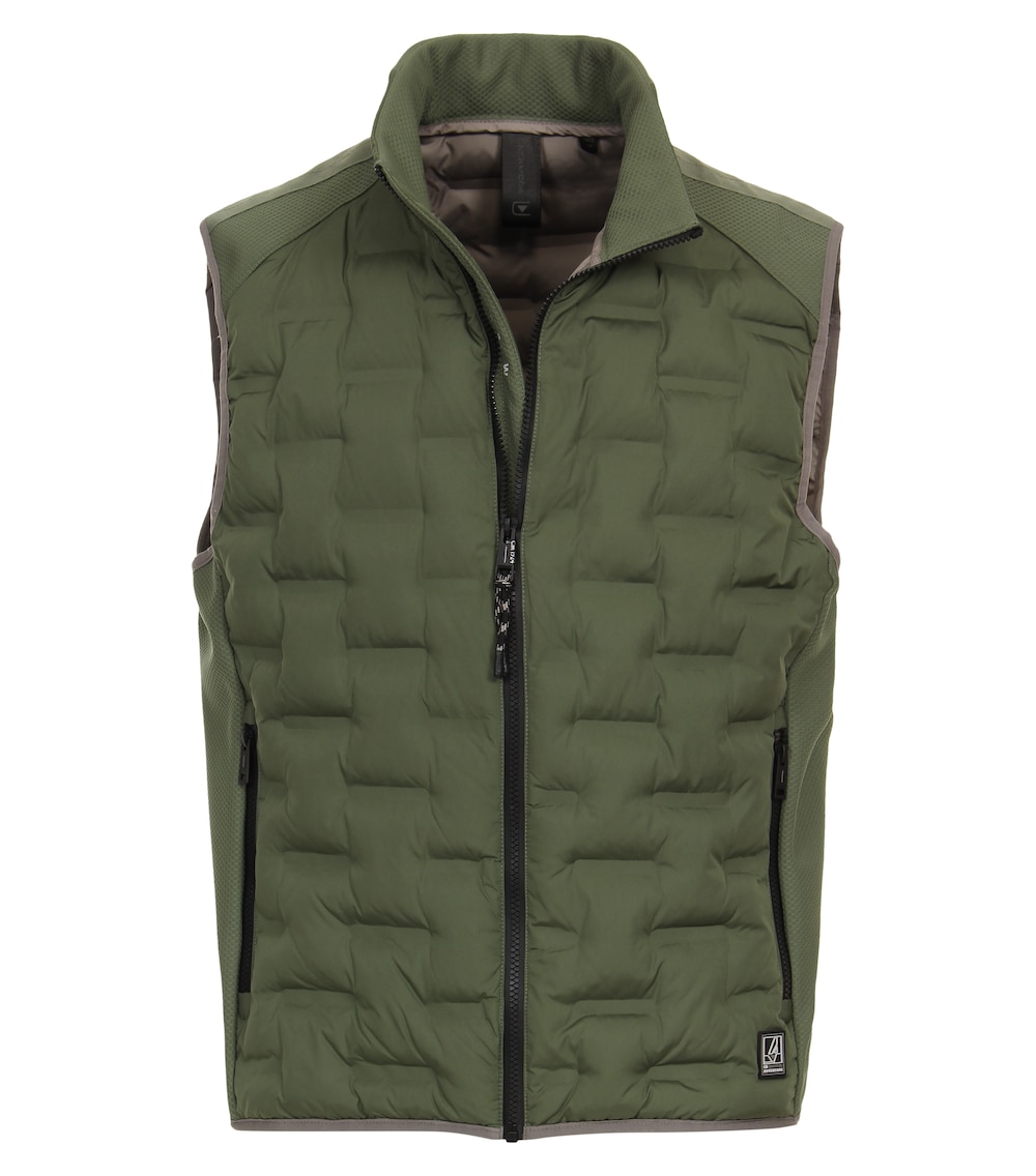 Große Größen Weste uni, Herren, braun, Größe: XL, Polyester, Happy Size DE Men von CASAMODA