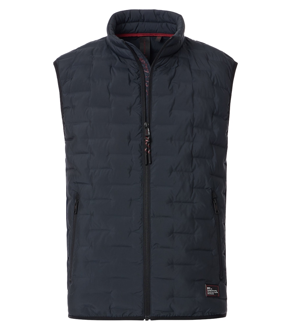 Große Größen Weste uni, Herren, grau, Größe: 3XL, Polyester, Happy Size DE Men von CASAMODA