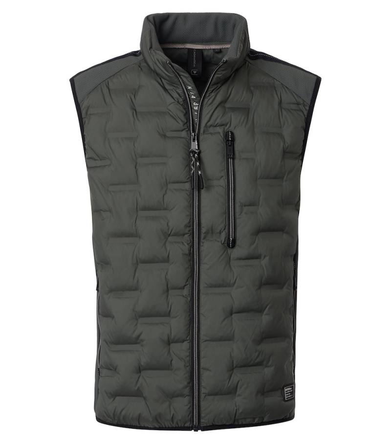 Große Größen Weste uni, Herren, grün, Größe: 3XL, Polyester, Happy Size DE Men von CASAMODA