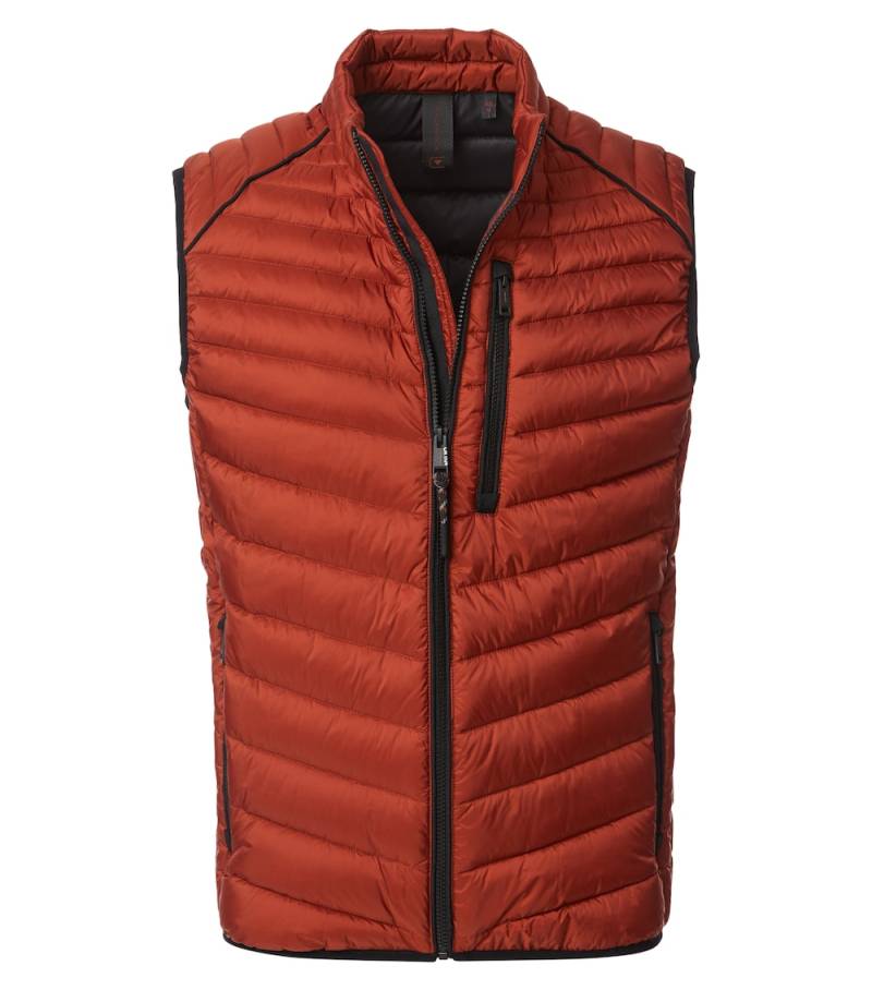 Große Größen Weste uni, Herren, orange, Größe: 3XL, Synthetische Fasern, Happy Size DE Men von CASAMODA