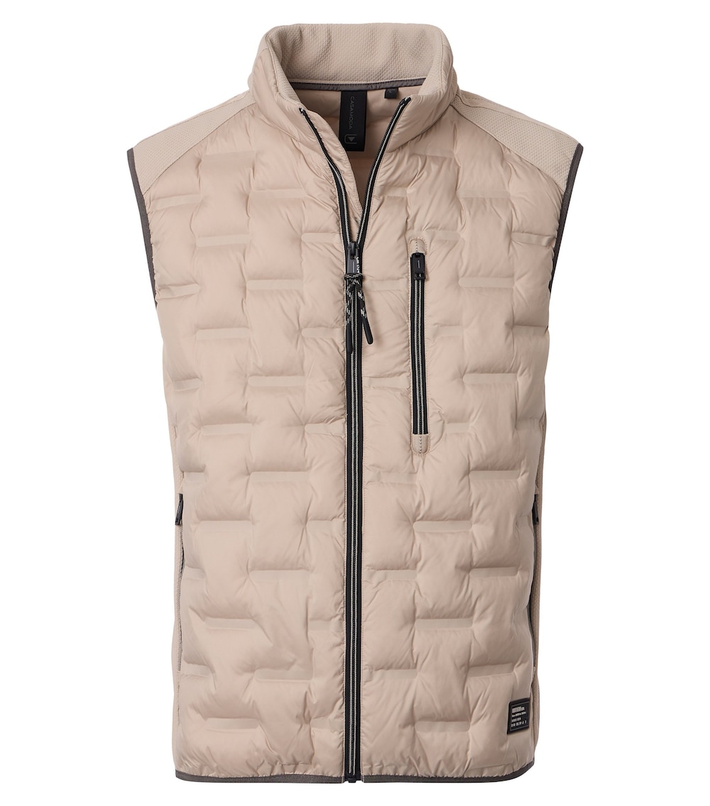 Große Größen Weste uni, Herren, orange, Größe: 4XL, Polyester, Happy Size DE Men von CASAMODA