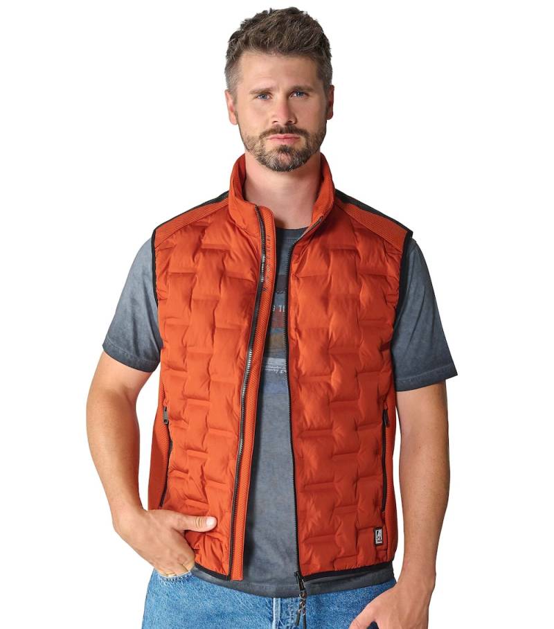 Große Größen Weste uni, Herren, orange, Größe: 6XL, Polyester, Happy Size DE Men von CASAMODA