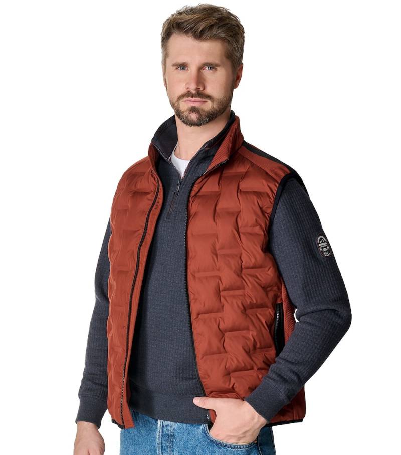 Große Größen Weste uni, Herren, orange, Größe: XL, Polyester, Happy Size DE Men von CASAMODA