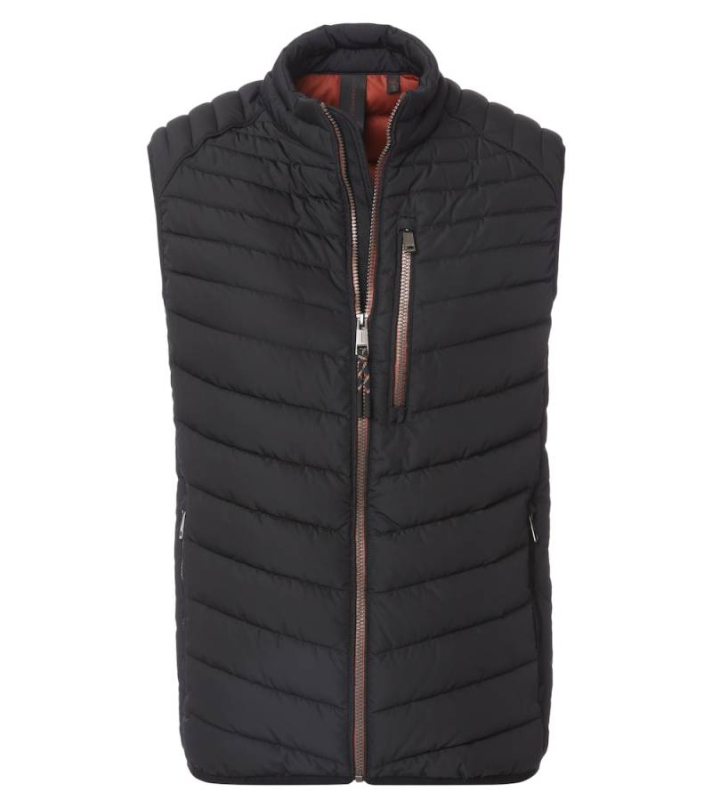 Große Größen Weste uni, Herren, schwarz, Größe: 3XL, Polyester, Happy Size DE Men von CASAMODA