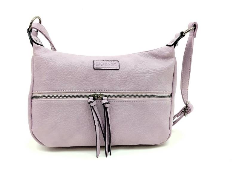 CASAdiNOVA Handtasche Casa di NOVA kleine Handtasche flieder mit langem Tragegurt von CASAdiNOVA