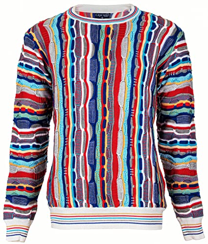 CASCALLO Strickpullover Herren | Style: Luciano | Gestrickter Luxus Designer Rundhals-Pullover (3XL) von CASCALLO