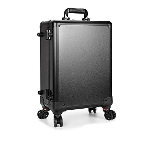 Beauty Salon Make-up Koffer Verstellbarer Trolley Universal Räder Damen Make-up Werkzeug Aufbewahrung Koffer mit Licht (D), D von CASEGO