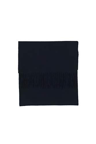 100% Kaschmir Paschmina Schal Uni mit Fransen für Damen und Herren (Schwarz, 30cm x 164cm + 8cm x 2 Fransen) von CASH-MERE.CH