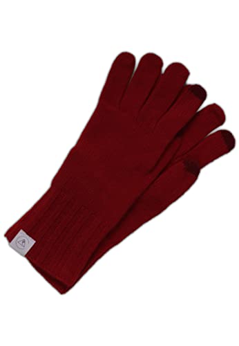 CASH-MERE.CH Edle 100% Kaschmir Handschuhe, Touchscreen tauglich für Damen und Herren (Rot/Postbox Rot, L/XL) von CASH-MERE.CH