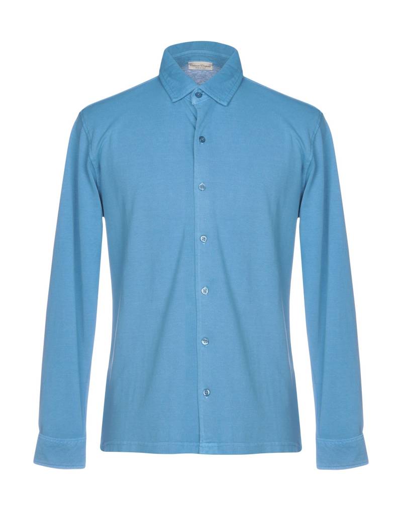 CASHMERE COMPANY Hemd Herren Azurblau von CASHMERE COMPANY