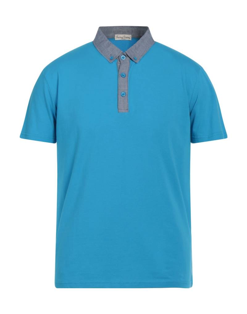 CASHMERE COMPANY Poloshirt Herren Azurblau von CASHMERE COMPANY