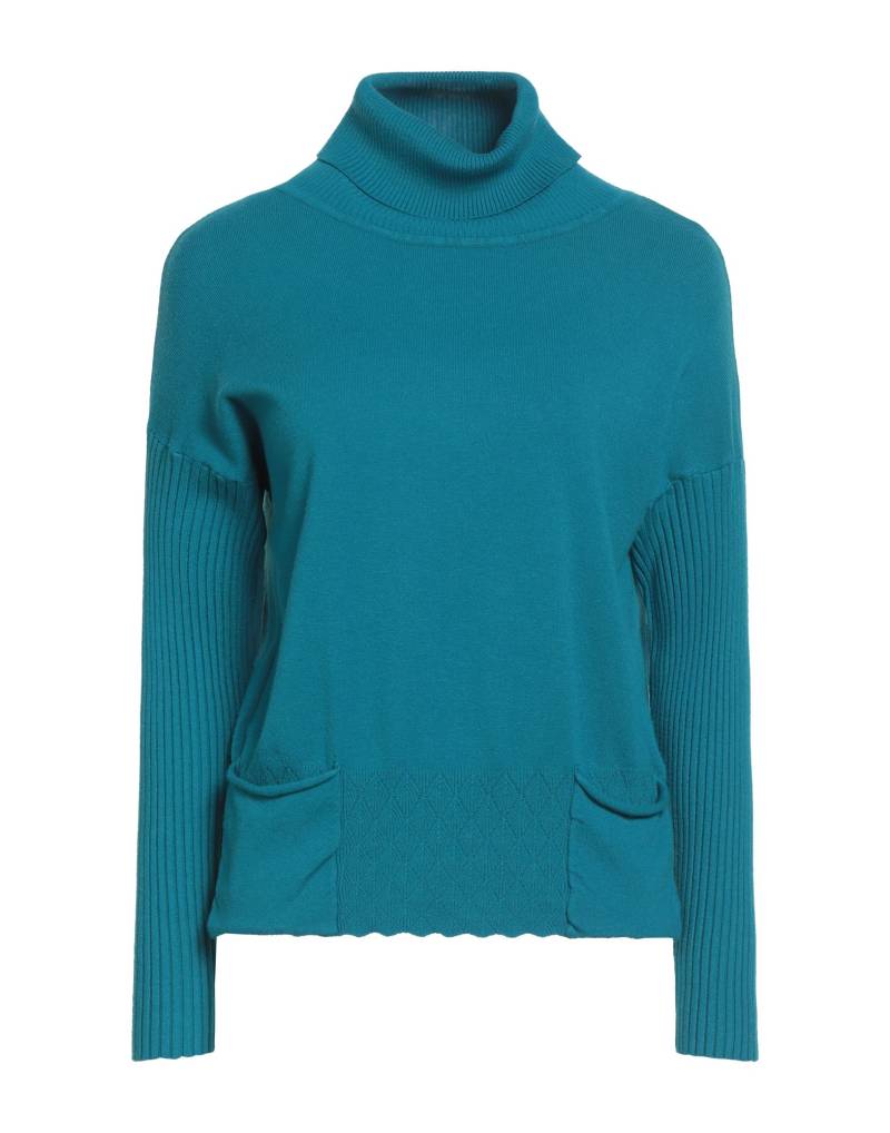 CASHMERE COMPANY Rollkragenpullover Damen Aquamarin von CASHMERE COMPANY