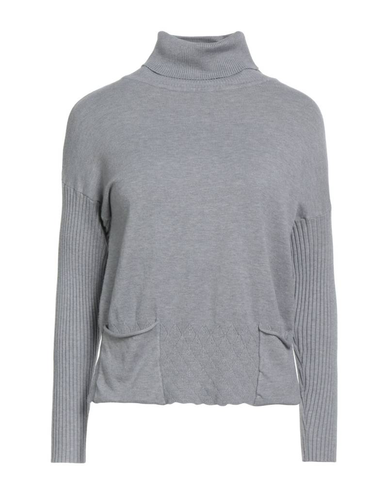 CASHMERE COMPANY Rollkragenpullover Damen Hellgrau von CASHMERE COMPANY