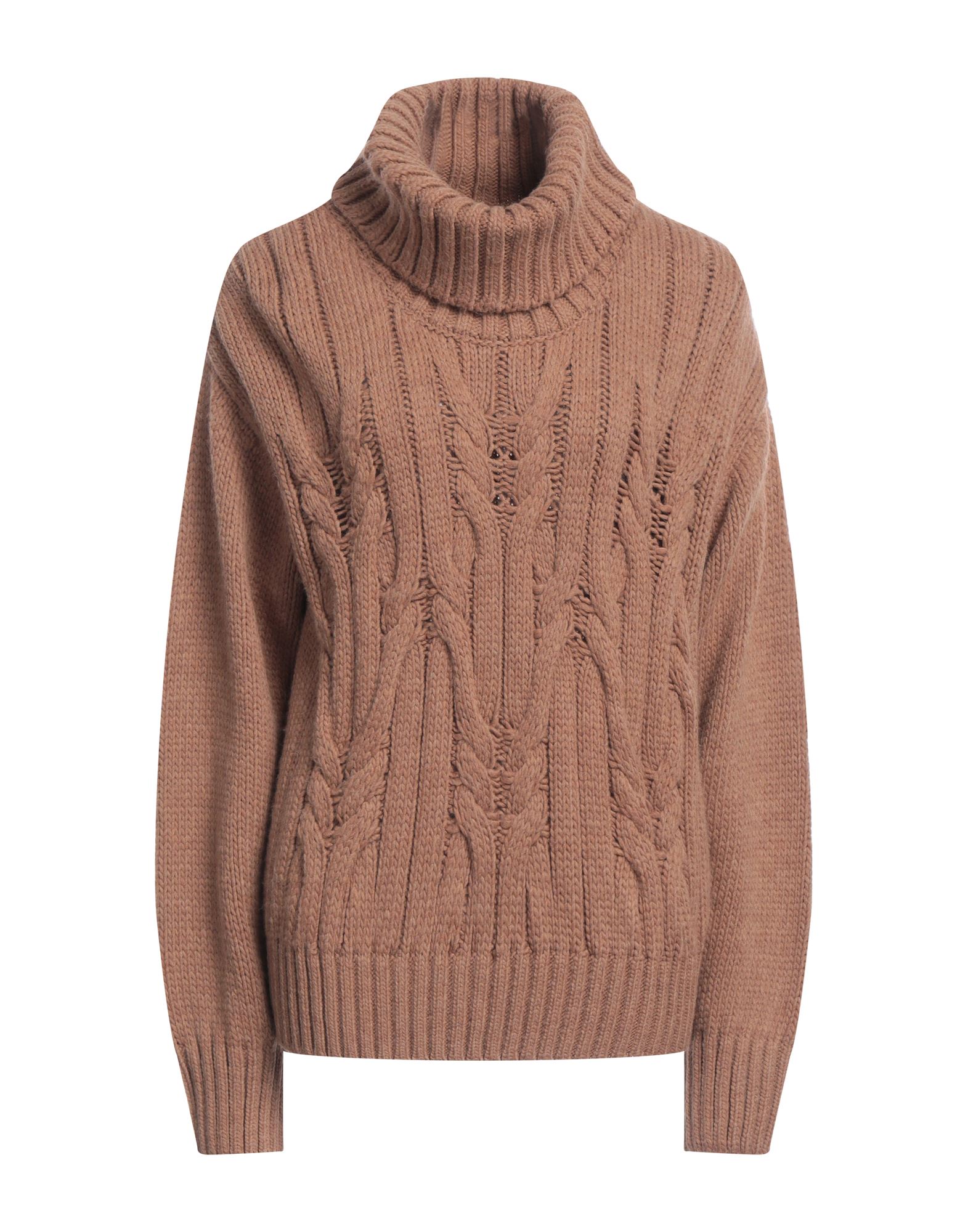 CASHMERE COMPANY Rollkragenpullover Damen Kamel von CASHMERE COMPANY