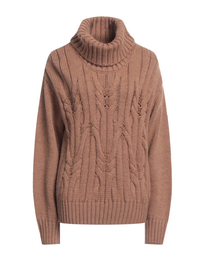 CASHMERE COMPANY Rollkragenpullover Damen Kamel von CASHMERE COMPANY