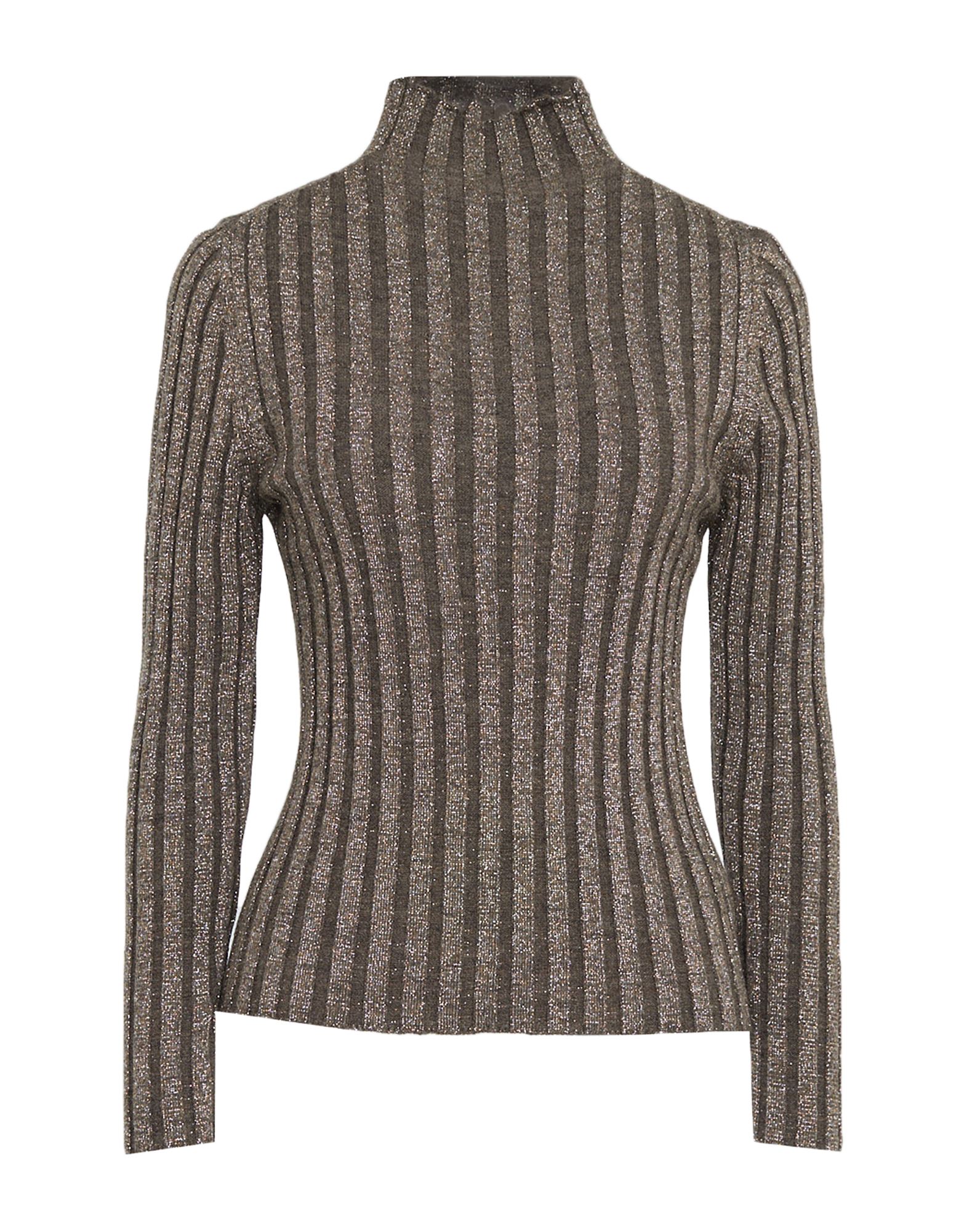 CASHMERE COMPANY Rollkragenpullover Damen Khaki von CASHMERE COMPANY