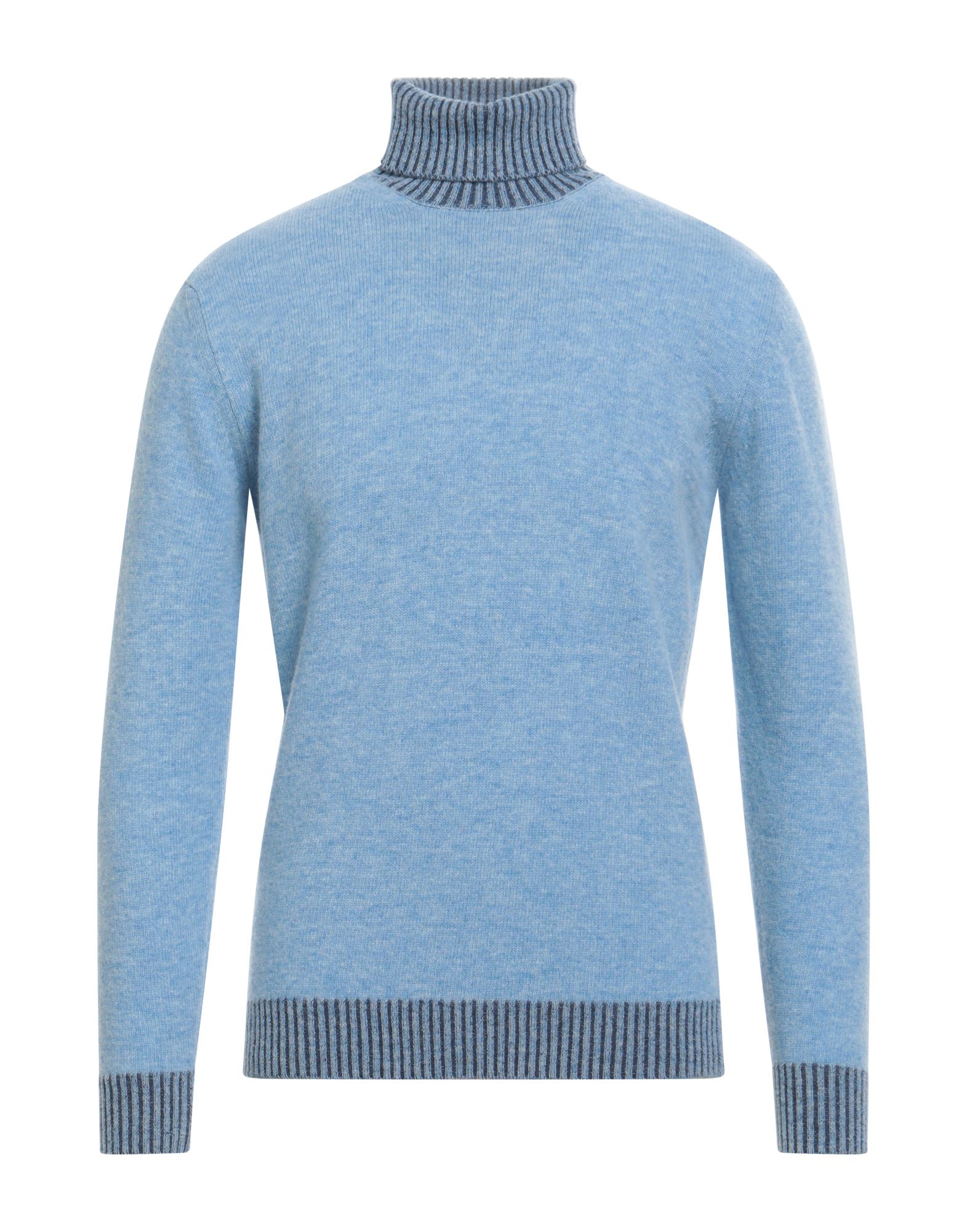 CASHMERE COMPANY Rollkragenpullover Herren Hellblau von CASHMERE COMPANY