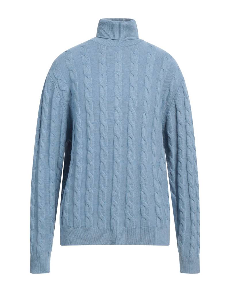CASHMERE COMPANY Rollkragenpullover Herren Hellblau von CASHMERE COMPANY