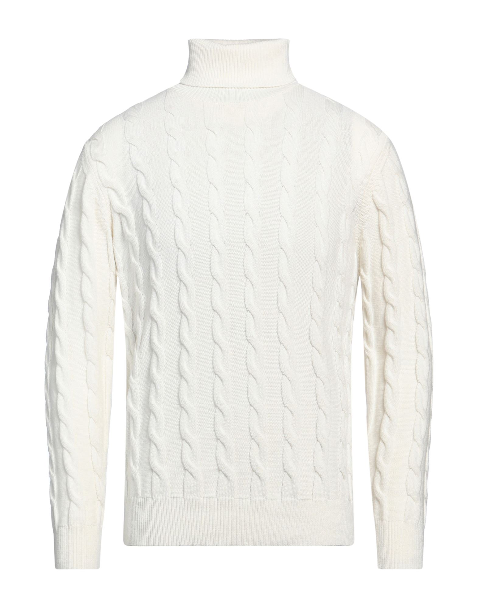 CASHMERE COMPANY Rollkragenpullover Herren Weiß von CASHMERE COMPANY