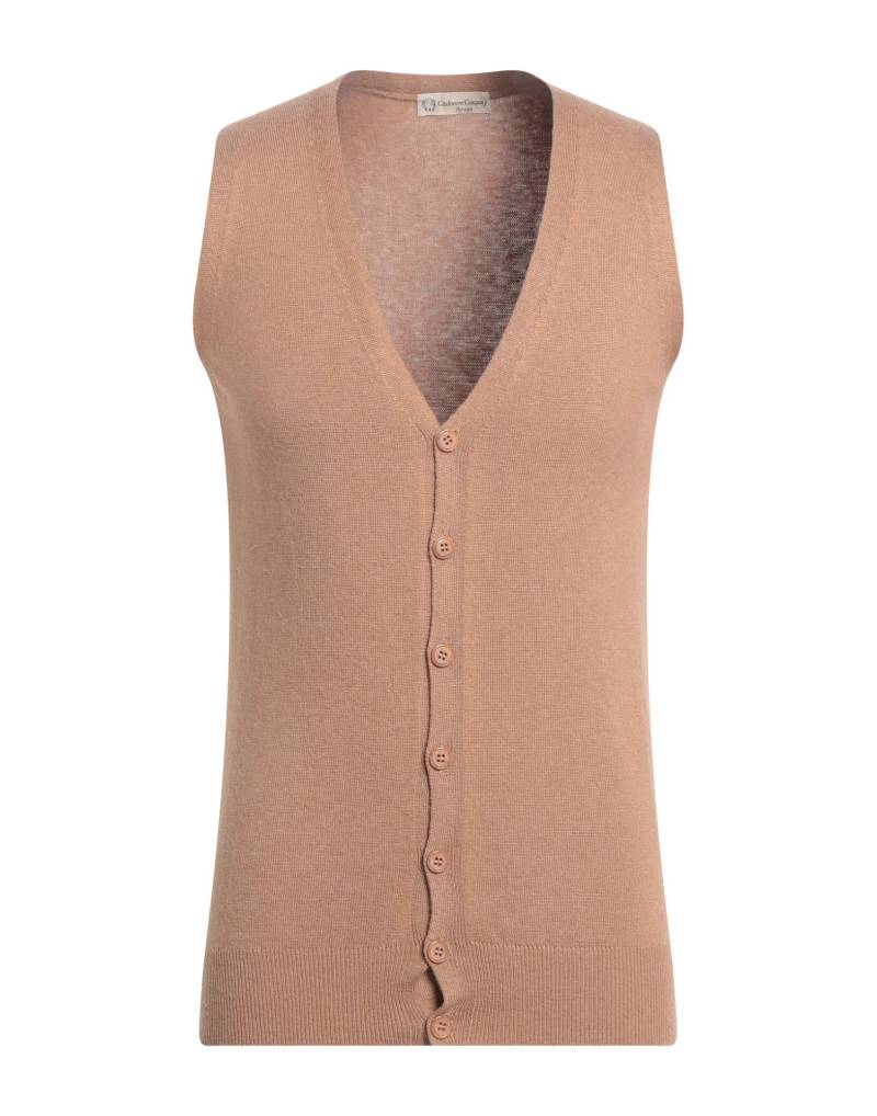 CASHMERE COMPANY Strickjacke Herren Kamel von CASHMERE COMPANY