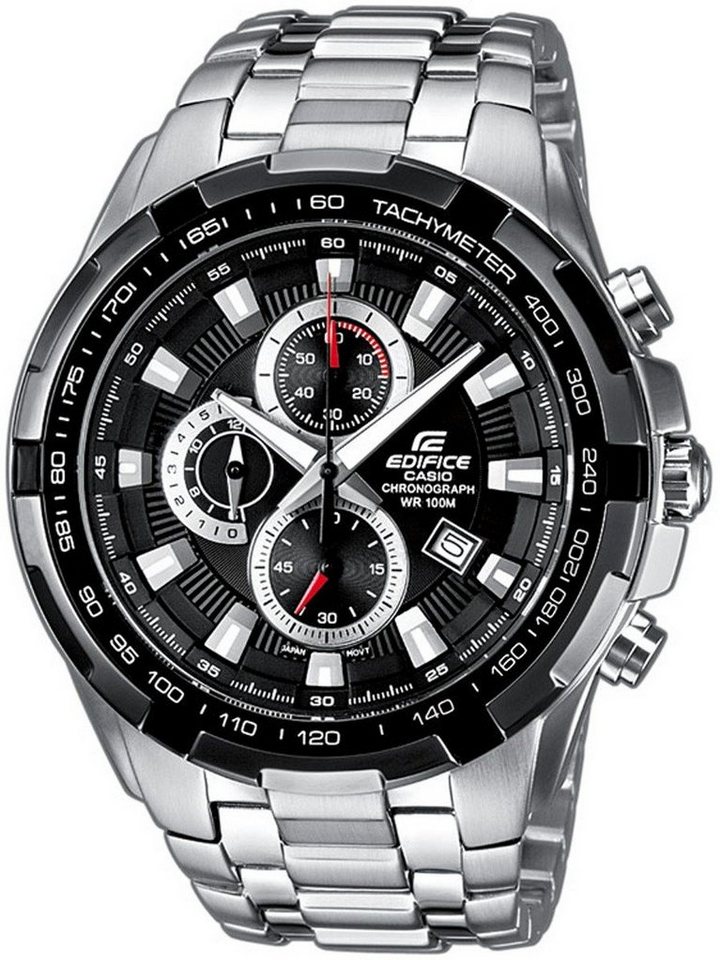 CASIO EDIFICE Chronograph Chrono Sportliche Herrenuhr, Massives Gehäuse von CASIO EDIFICE