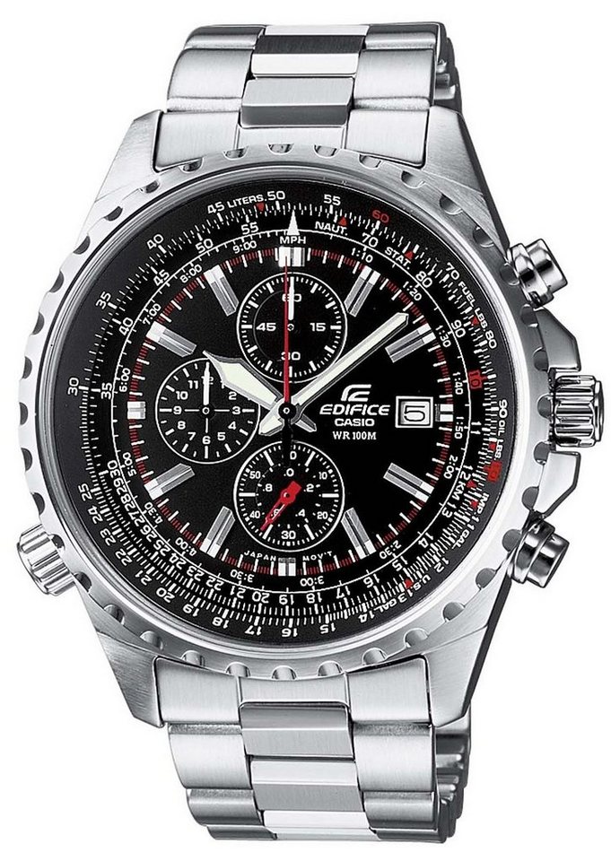CASIO EDIFICE Chronograph EF-527D-1AVEF, Quarzuhr,Armbanduhr,Herrenuhr,Edelstahlarmband, bis 10 bar wasserdicht von CASIO EDIFICE