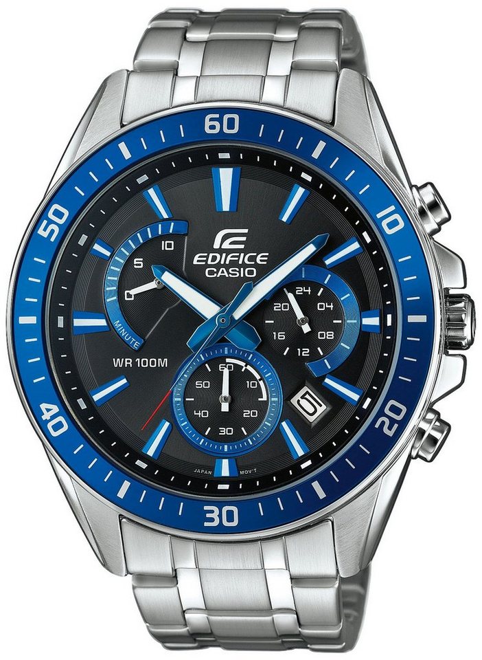 CASIO EDIFICE Chronograph EFR-552D-1A2VUEF, Quarzuhr,Armbanduhr,Herrenuhr, bis 10bar wasserdicht, Edelstahlarmband von CASIO EDIFICE