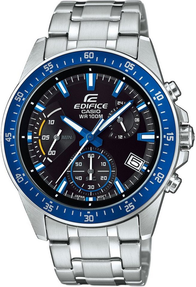 CASIO EDIFICE Chronograph EFV-540D-1A2VUEF, Quarzuhr, Armbanduhr,Herrenuhr, Edelstahlarmband,bis 10bar wasserdicht von CASIO EDIFICE